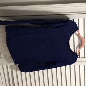 Athleta L Remarkawool long sleeve top Blue